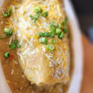 a bowl of enchilada