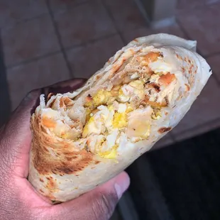 Grilled Chicken breakfast Burrito