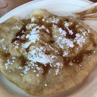 Powdered Sugar and Honey Frybread