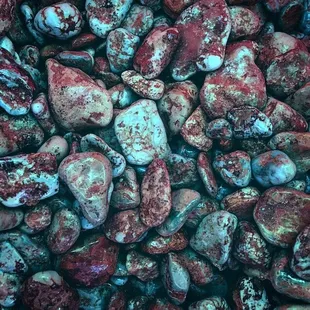 Kingman turquoise waiting to become beads