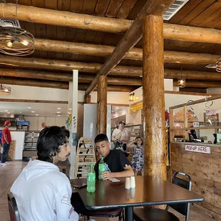 customers sitting at tables