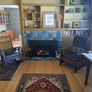 New look to an old, 1952 fireplace.