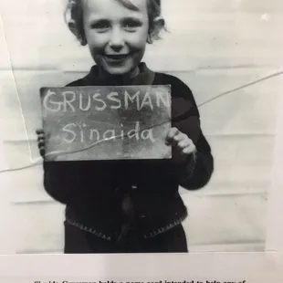 Displaced children were photographed to help find surviving family members