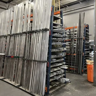 A section of our warehouse. Public welcome! #metalsupply #Albuquerque #steeltoexoticalloys