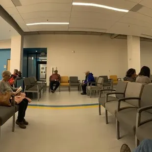 Patient waiting area upstairs
