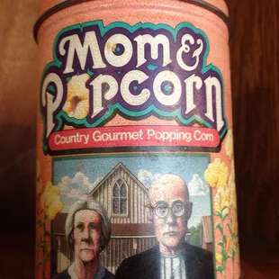 Mom &amp; Popcorn. Vintage popcorn.