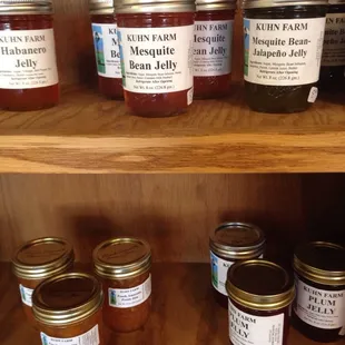 Delicious jams and jellies