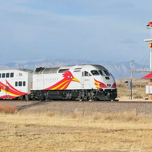 Rail Runner at the Isleta Pueblo Station.