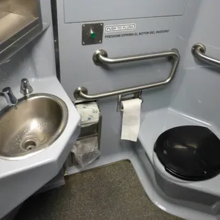 Nice bathroom on the train