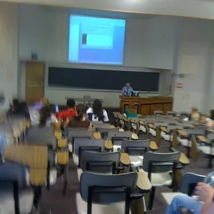 Inside lecture hall (Science Hall)