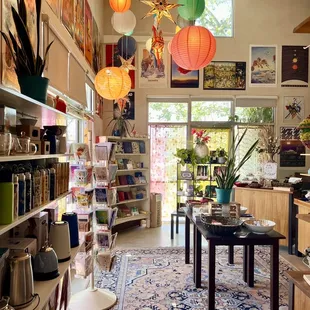 the inside of the shop