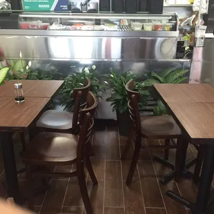 interior, sushi and sashimi