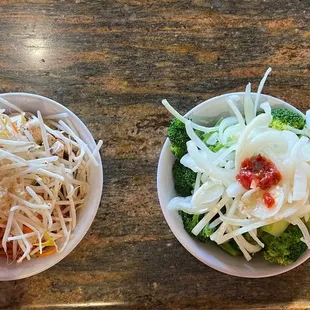 Vegetable, meat and sauce of your choice