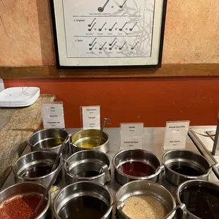 Sauce bar