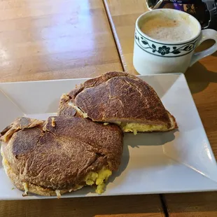 Pressed ham,egg &amp; cheese croisant