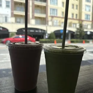 Chocolate Covered Cherry Smoothie and super green smoothie