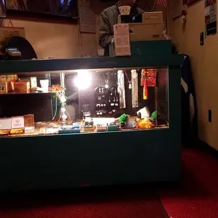 Owner is very busy taking orders on phone, + walk ins, as for me carry out ! :) they sell jewelry? Strange