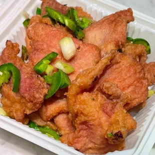 Salt and pepper pork chop