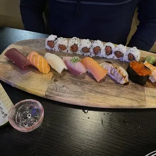 sashimi, food, sushi, sushi and sashimi