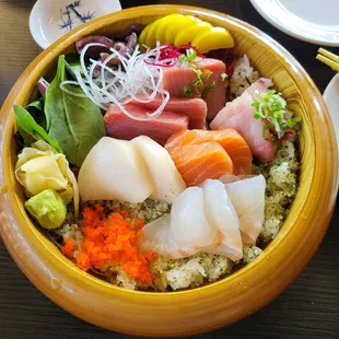 Chirashi. Excellent.