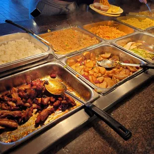 a variety of food items