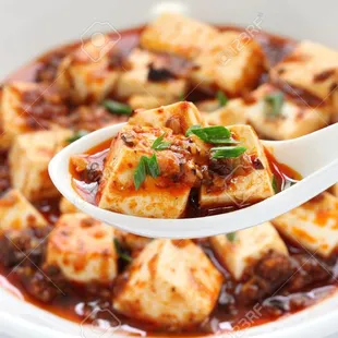 a bowl of tofu
