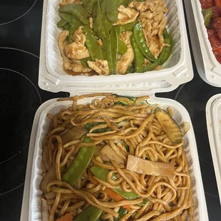 a variety of food items