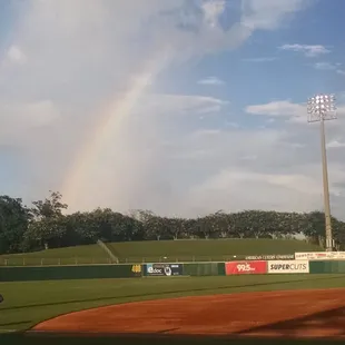 Rainbow over Zephyr Field