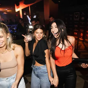 a group of women at a party