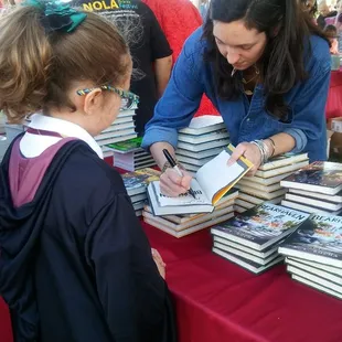 Authors were there for signings