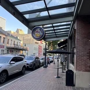 The sign outside is kinda small and easy to miss esp at night