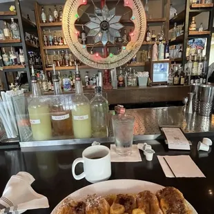 Ate at the bar.