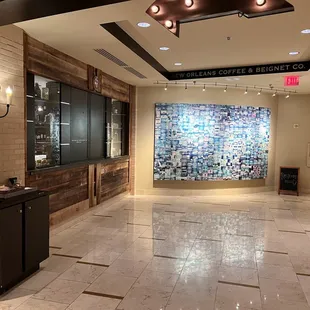 Sign inside the hotel