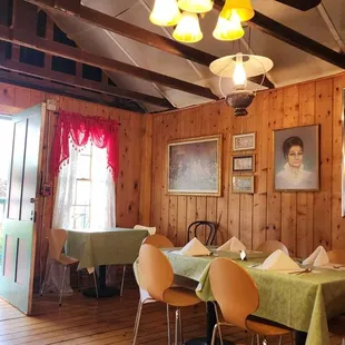 the interior of the restaurant