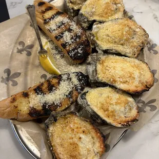 Chargrilled oysters