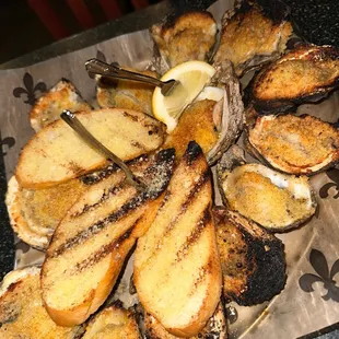 Charbroiled oysters