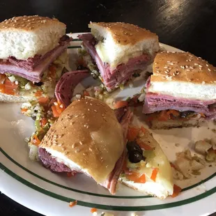 Delicious, savory Muffaletta!