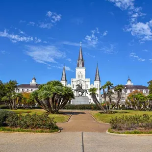 Historic Jackson Square and St. Louis Cathedral.