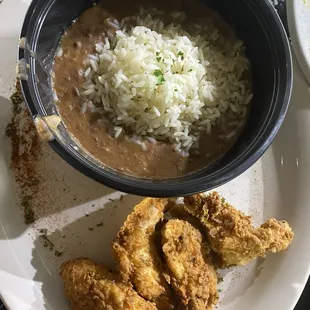 Red Beans &amp; Rice w/ Chicken Tenders $19