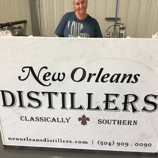 A female distiller! Very cool. Her name is Audrey. A real scientist.