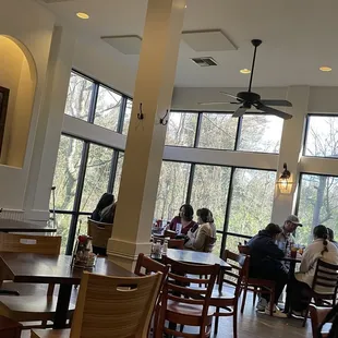 people eating in a restaurant