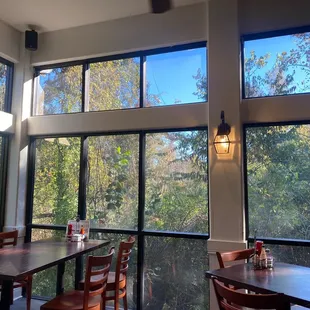 Peaceful view from main dining room-