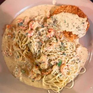Crab Cake Pontchartrain