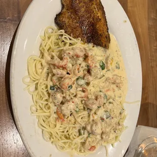 Redfish Pontchartrain. So good!