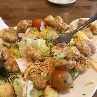 Fried Shrimp Salad
