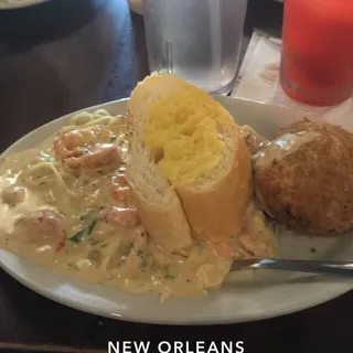 Crab Cake Pontchartrain