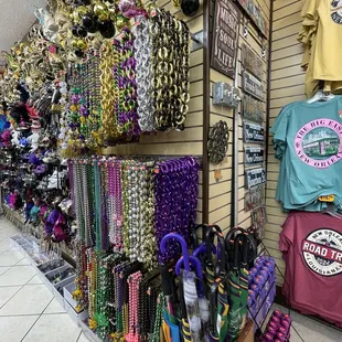 Necklaces and umbrellas