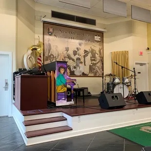 Stage in jazz museum