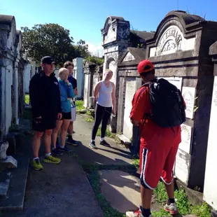 At Lafayette Cemetery.