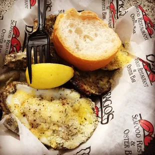 Chargrilled oysters